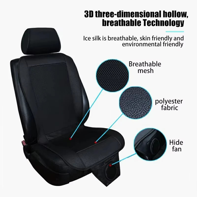 12V Ventilated Car Seat Cushion – Stay Cool on the Go